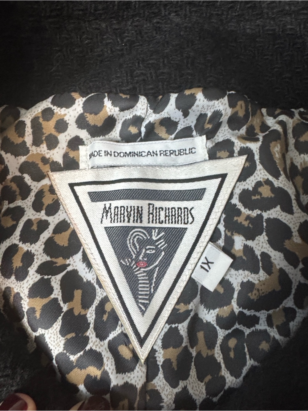 Vintage Marvin Richards Boucle Coat  Sz 1X Black